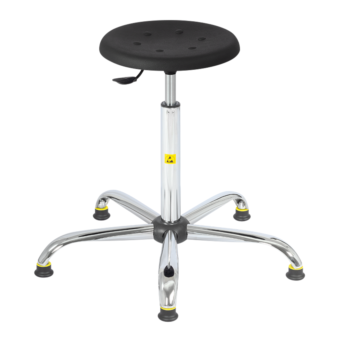TieDex UK Black Polyurethane Stool, 120 kg Weight Capacity