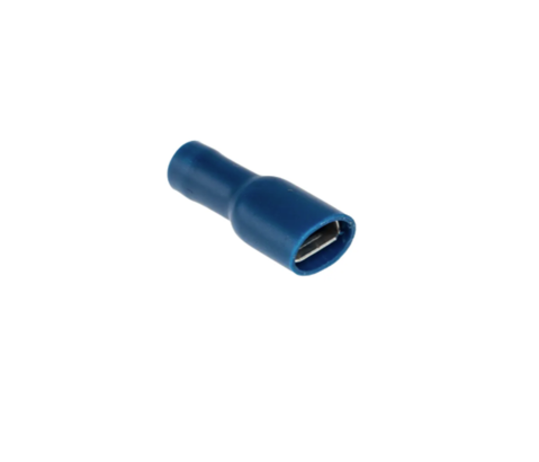 TieDex UK Plastic Crimp Terminal, 6.35 mm Tab Size, Blue