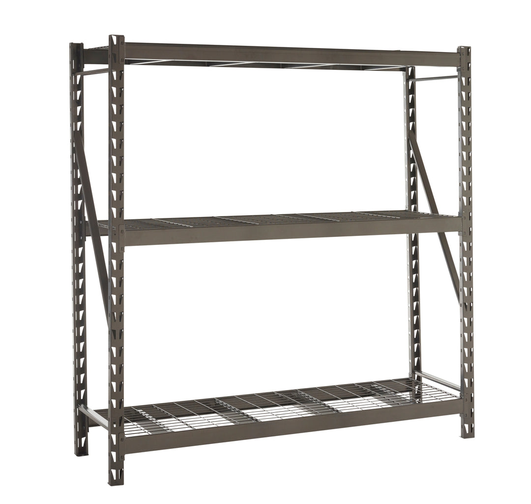 TieDex UK Black 3 Shelf Steel Shelving Unit, 1.98 m x 1.8m, 610 mm, 650 kg Load