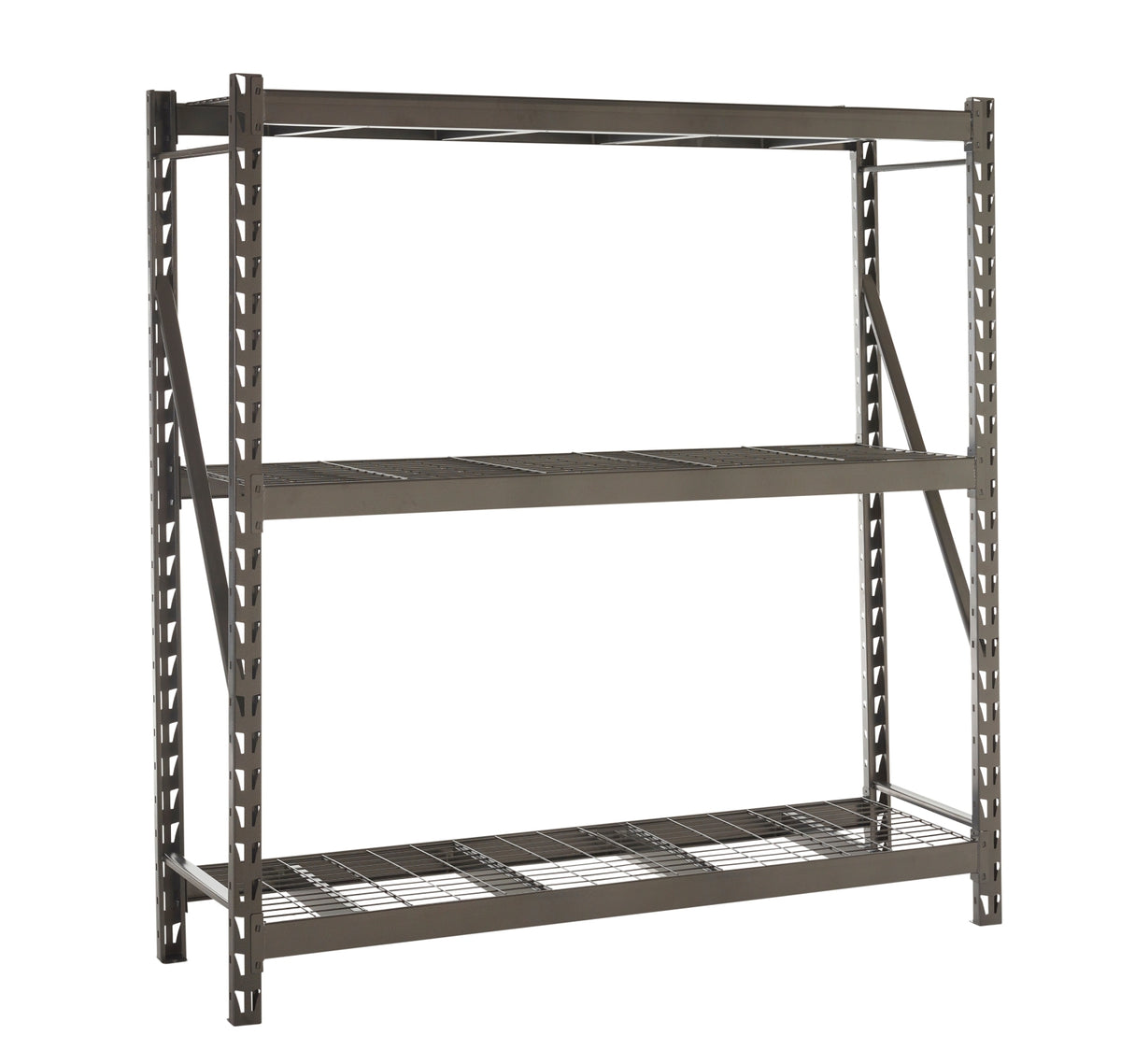 TieDex UK Black 3 Shelf Steel Shelving Unit, 1.98 m x 1.8m, 610 mm, 650 kg Load
