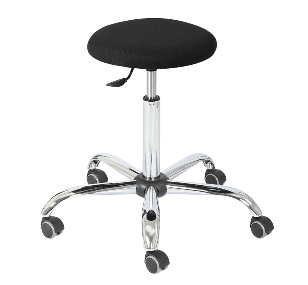 TieDex UK Black Fabric Stool, 200 kg Weight Capacity