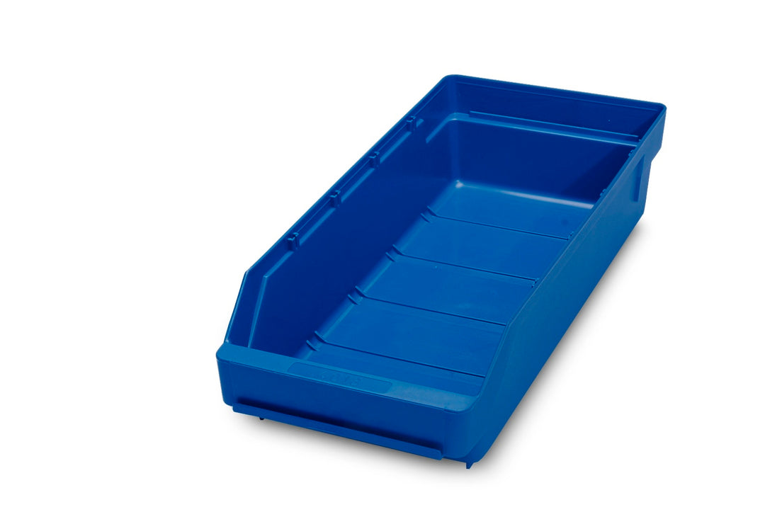 TieDex UK Polypropylene Storage Bin, 400 mm x 180 mm x 95 mm, Blue