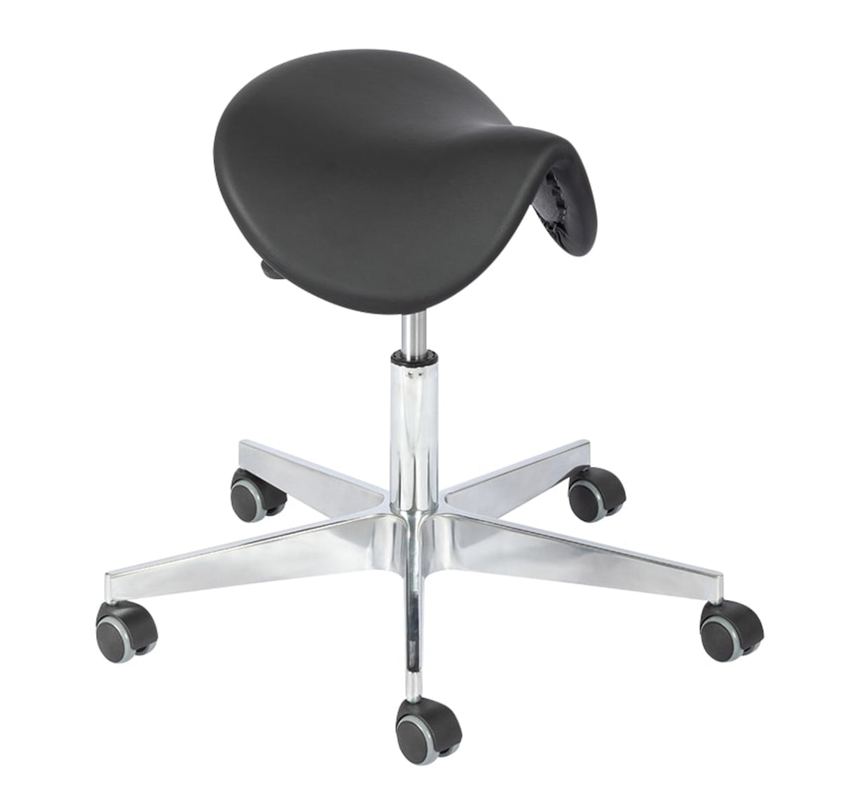 TieDex UK Black Vinyl Desk Chair, 200 kg Weight Capacity
