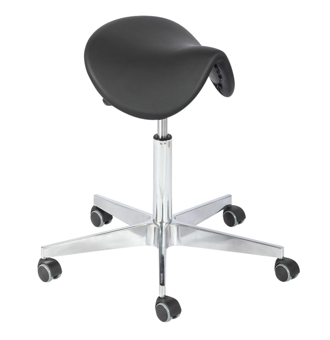 TieDex UK Black Vinyl Desk Chair, 200 kg Weight Capacity
