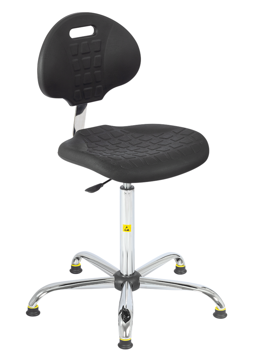 TieDex UK Black Polyurethane Desk Chair, 120 kg Weight Capacity