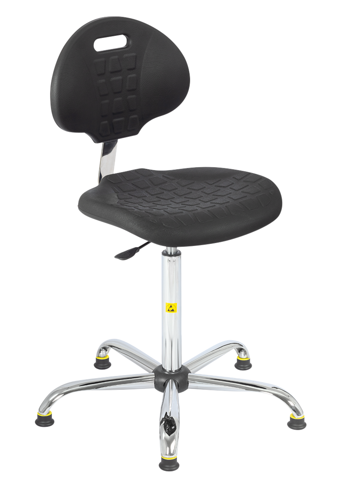 TieDex UK Black Polyurethane Desk Chair, 120 kg Weight Capacity