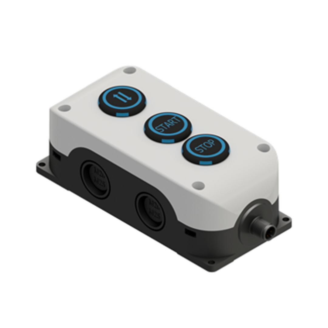 TieDex UK Momentary Control Station Switch - NC, NO, Polycarbonate, Black, Close, IP67, IP69K
