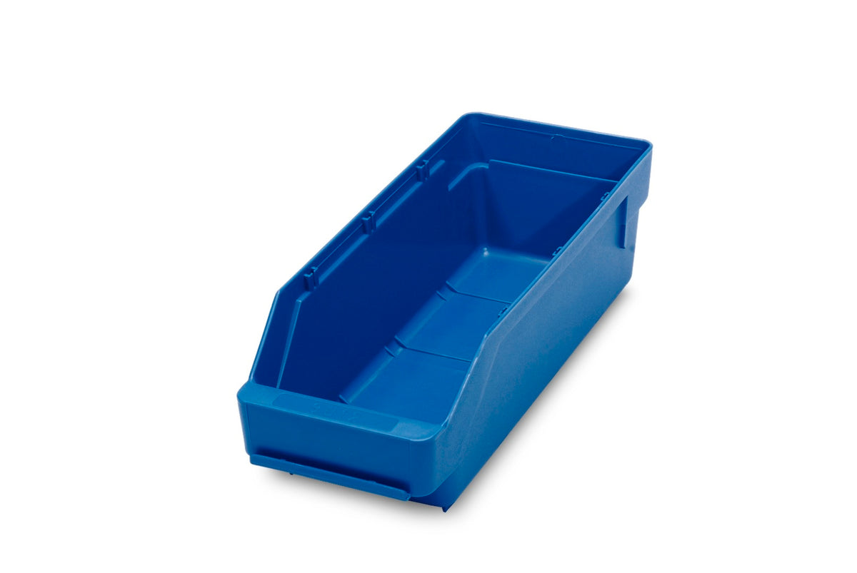 TieDex UK Polypropylene Storage Bin, 300 mm x 120 mm x 95 mm, Blue