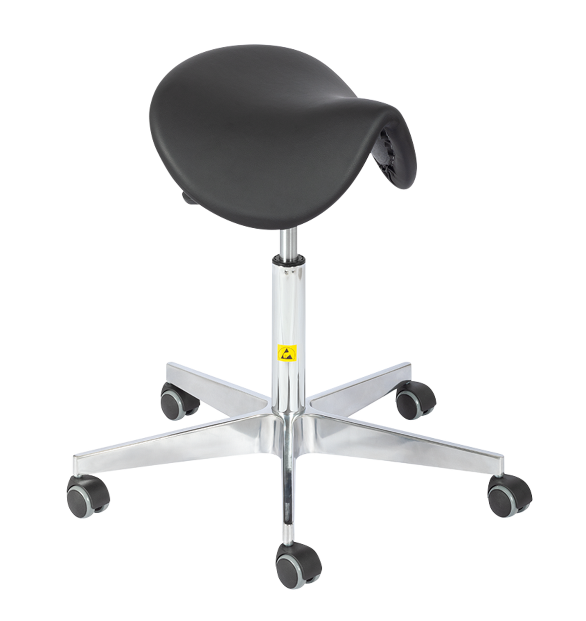 TieDex UK Black Vinyl Stool, 120 kg Weight Capacity