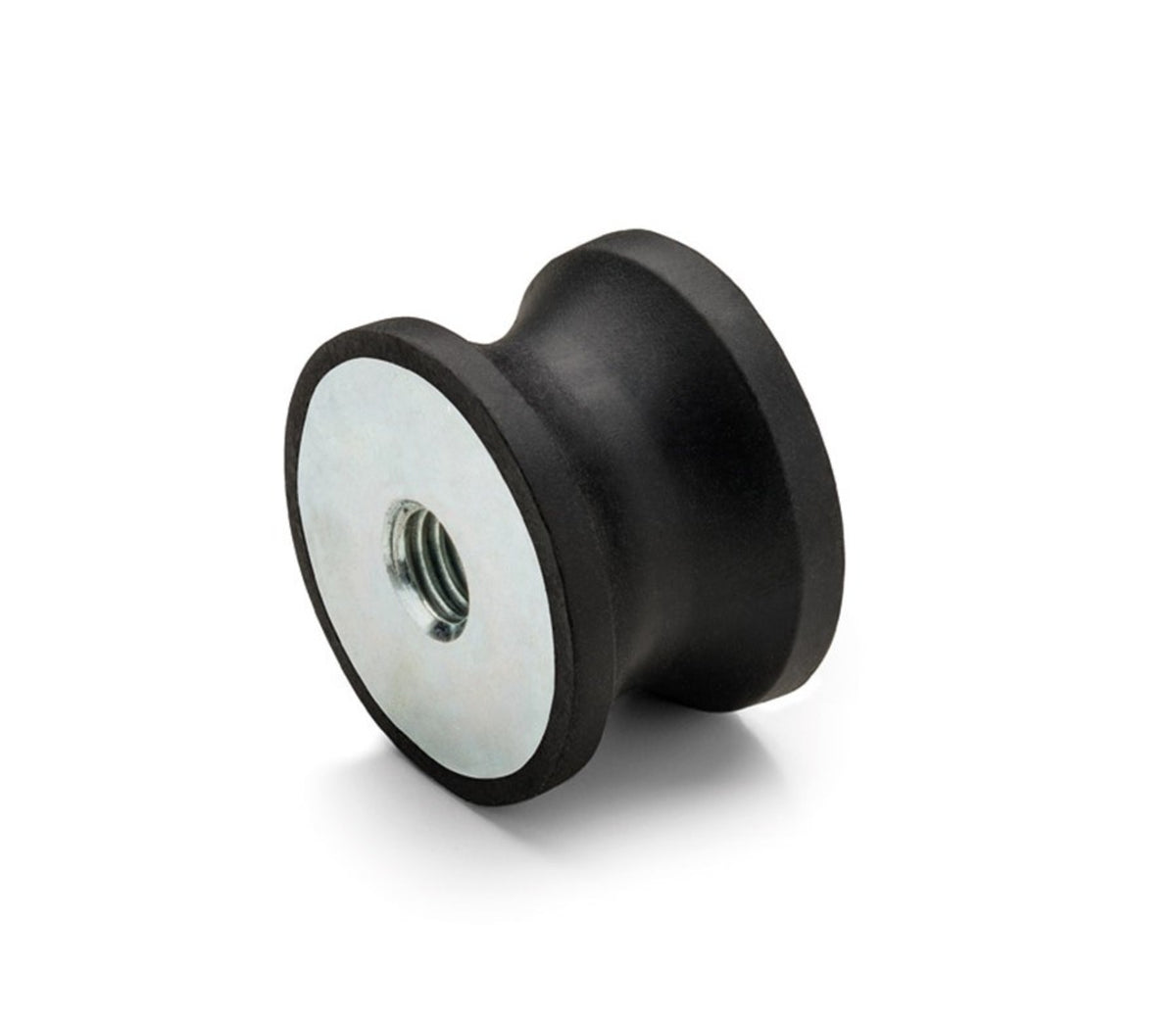 TieDex UK Bobbin Shaped M16 Anti-Vibration Mount, Female to Female Bobbin, 95 mm OD, 75 mm H