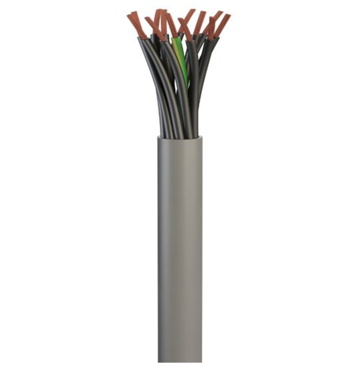 TieDex UK Control Cable 0.75 mm² 50 m Grey Sheath Halogen Free Compound