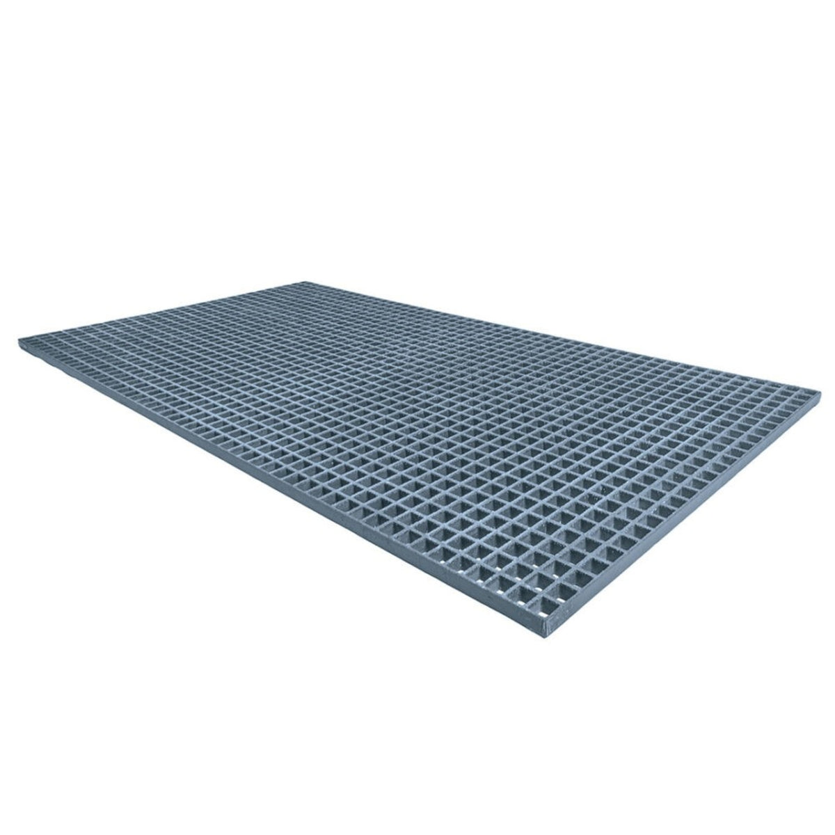 TieDex UK Grey Anti-Slip Floor Mat Glass Reinforced Plastic Floor Mat Grit Finish 2 m x 1m x 38 mm