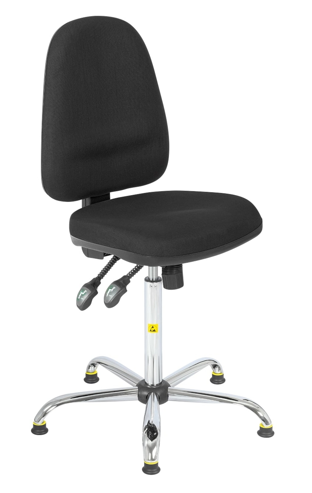 TieDex UK Black Foam Office Chair, 200 kg Weight Capacity