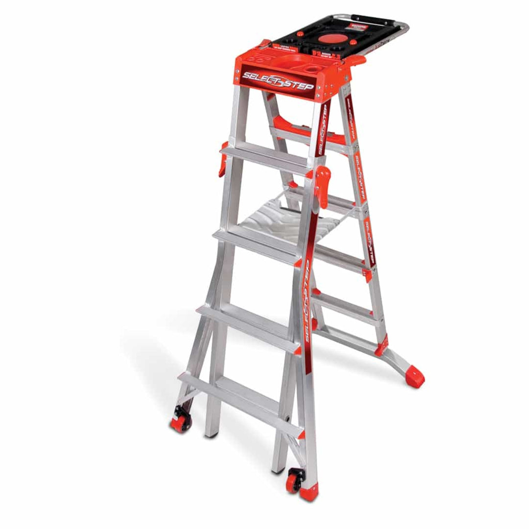 TieDex UK Aluminium 8 steps Step Ladder, 660 mm open length