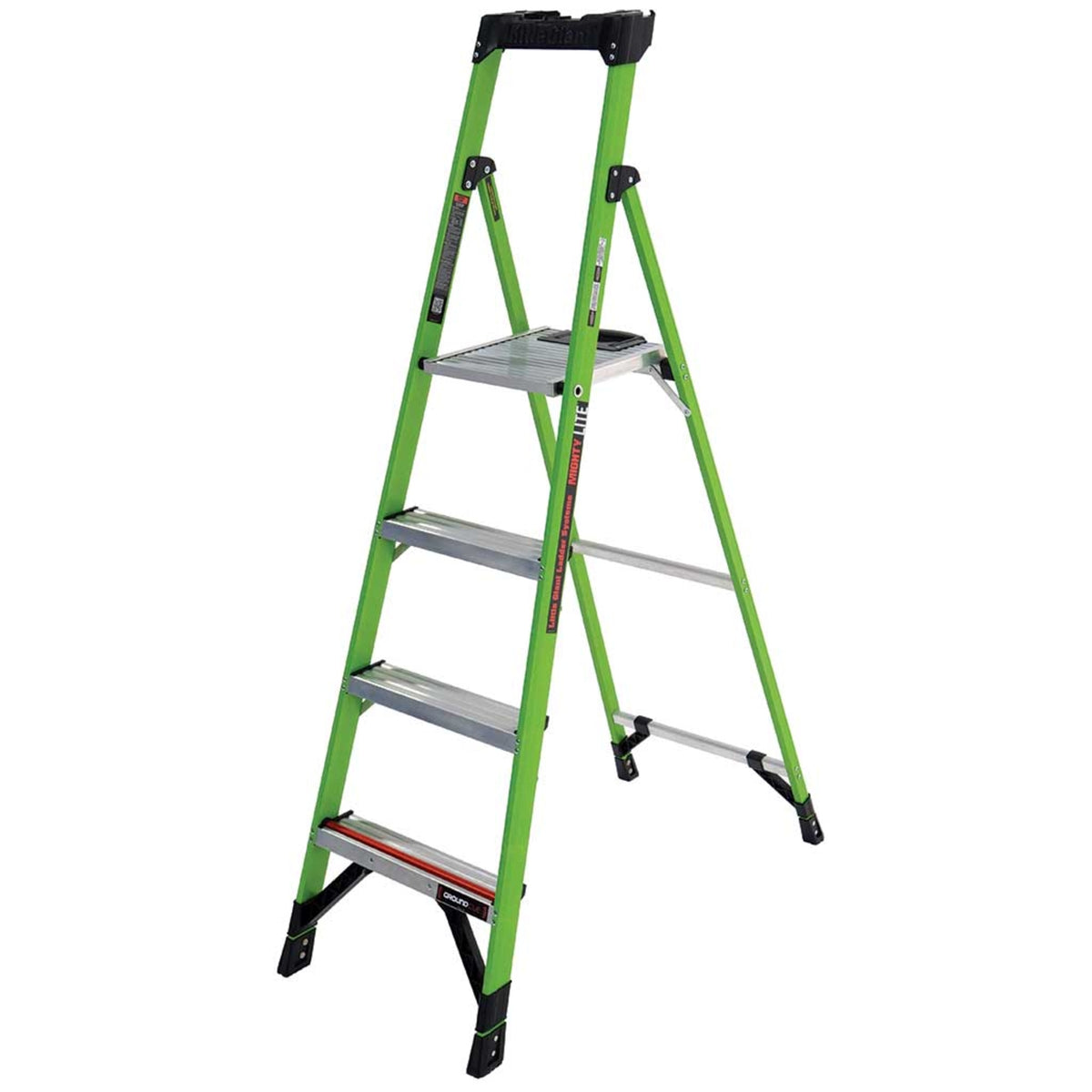 TieDex UK Fibreglass 4 steps Step Ladder, 1.13m platform height