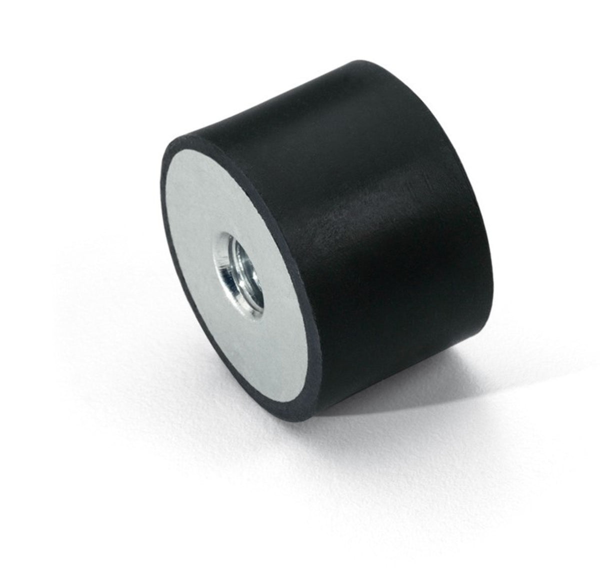 TieDex UK Cylindrical M20 Anti-Vibration Mount, Female Buffer Foot, 150 mm OD, 75 mm H