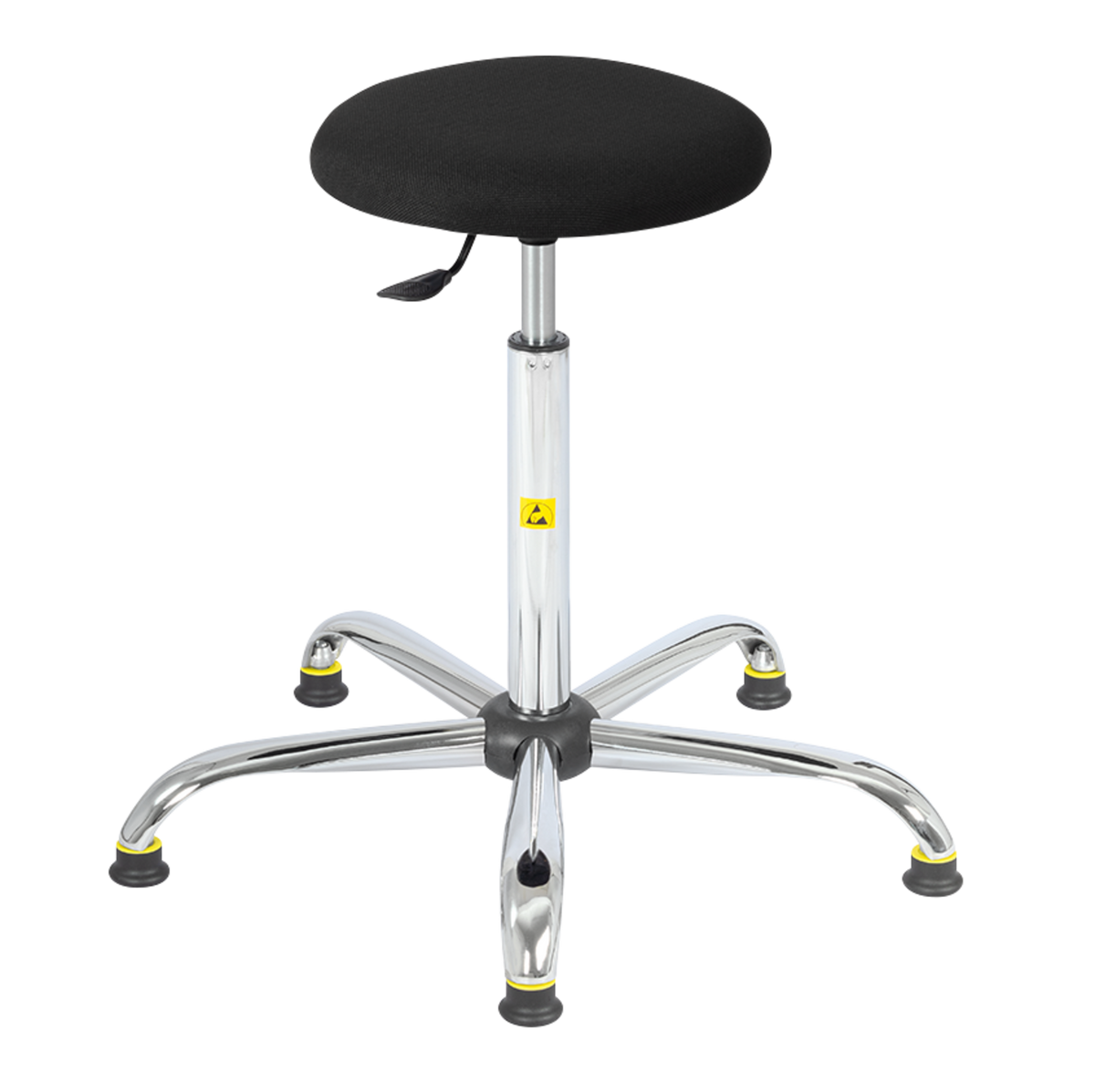 TieDex UK Black Fabric Stool, 120 kg Weight Capacity