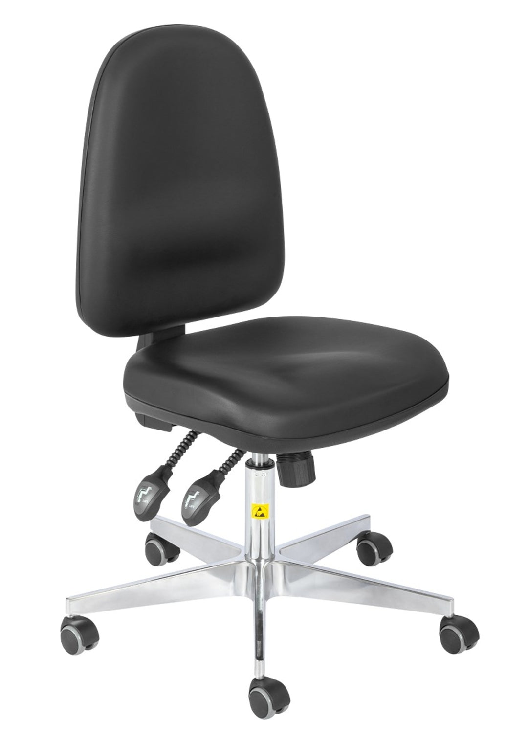 TieDex UK Black Foam Office Chair, 200 kg Weight Capacity