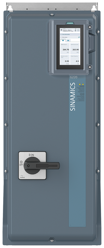 Siemens AC Motor Drive, 30 kW, 3 Phase, 6SL4113-0KP27 Series 28.8V 94.5 A