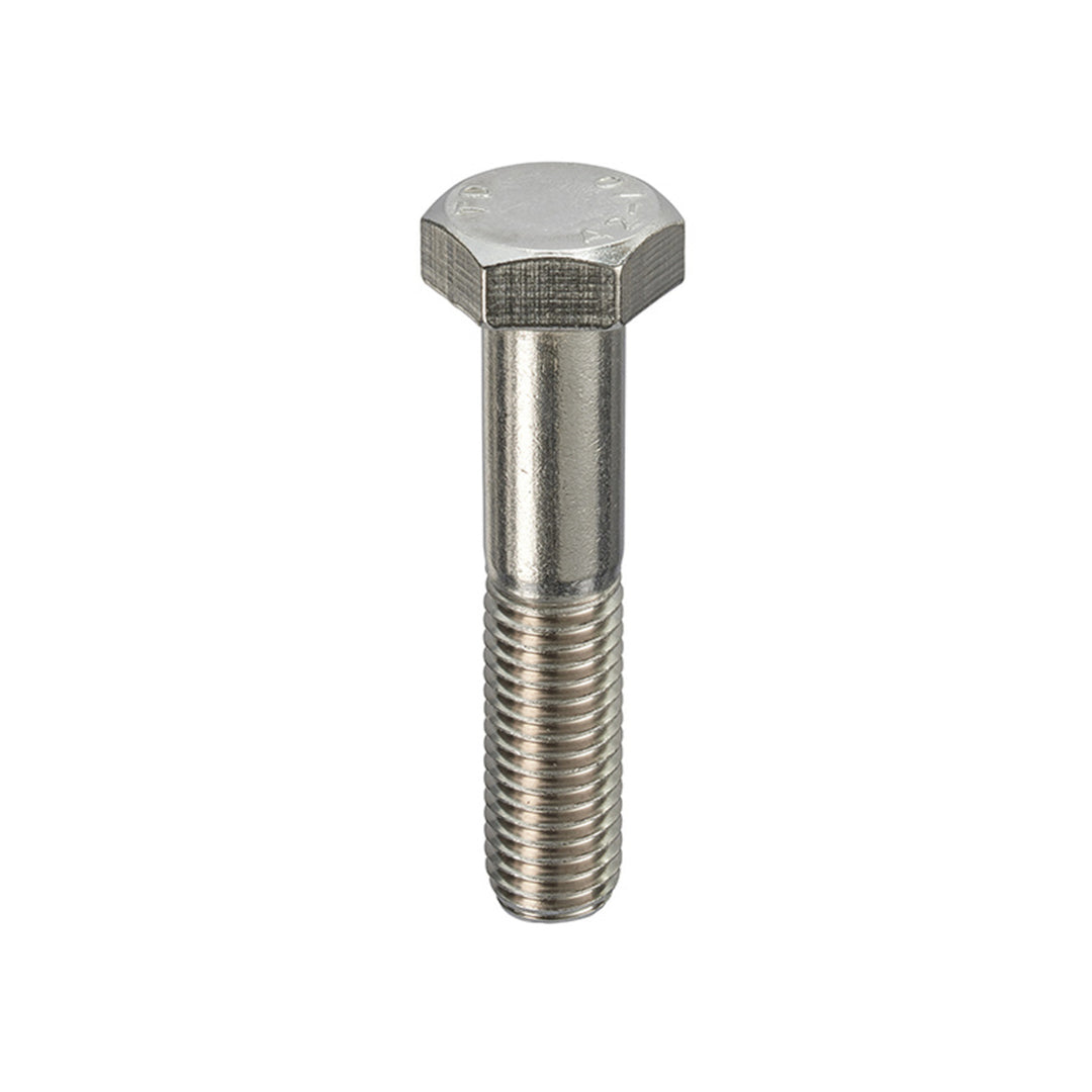 TieDex UK Stainless Steel A2 Stainless Steel, Hex Bolt, M24 x 180 mm