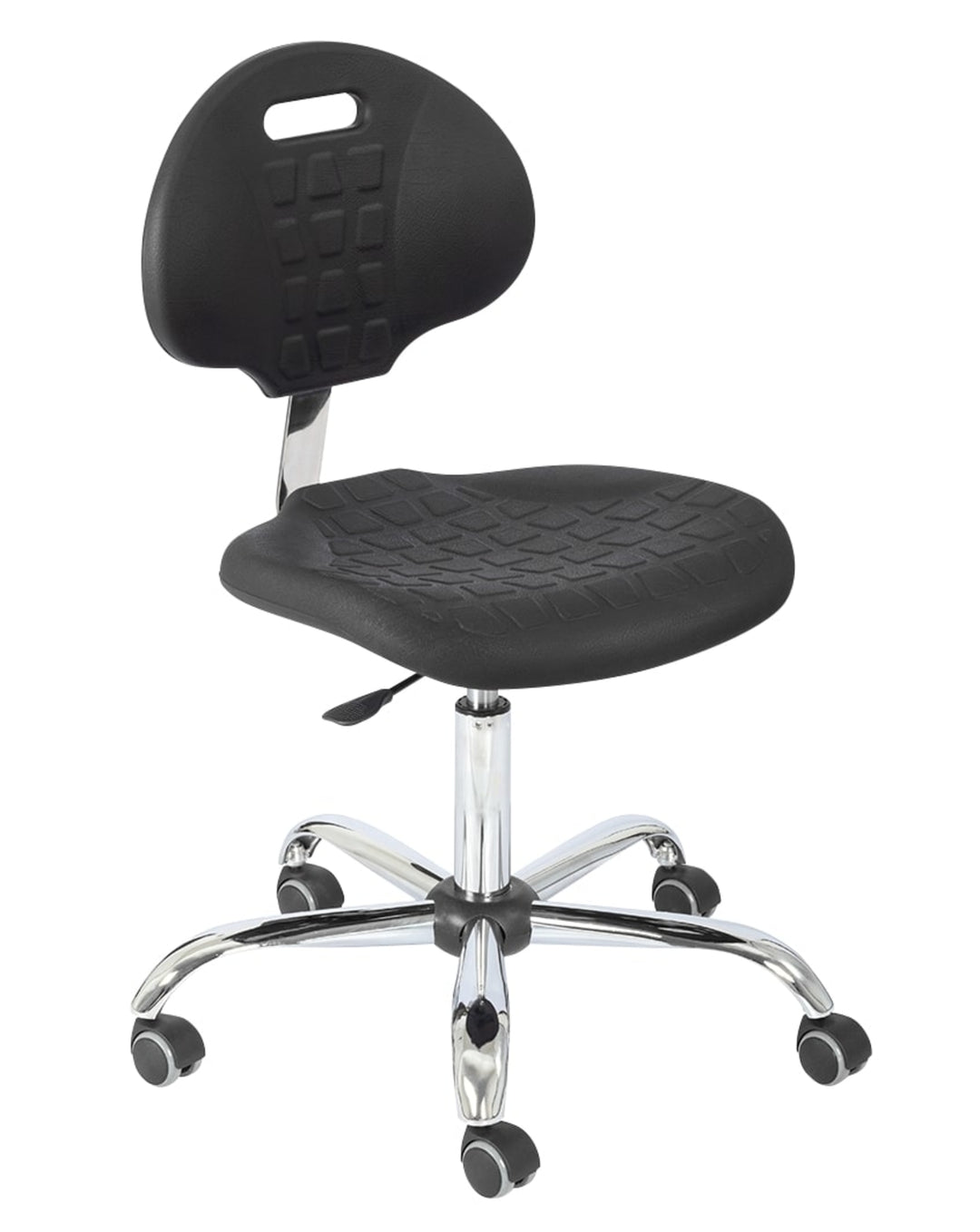 TieDex UK Black Polyurethane Office Chair, 200 kg Weight Capacity