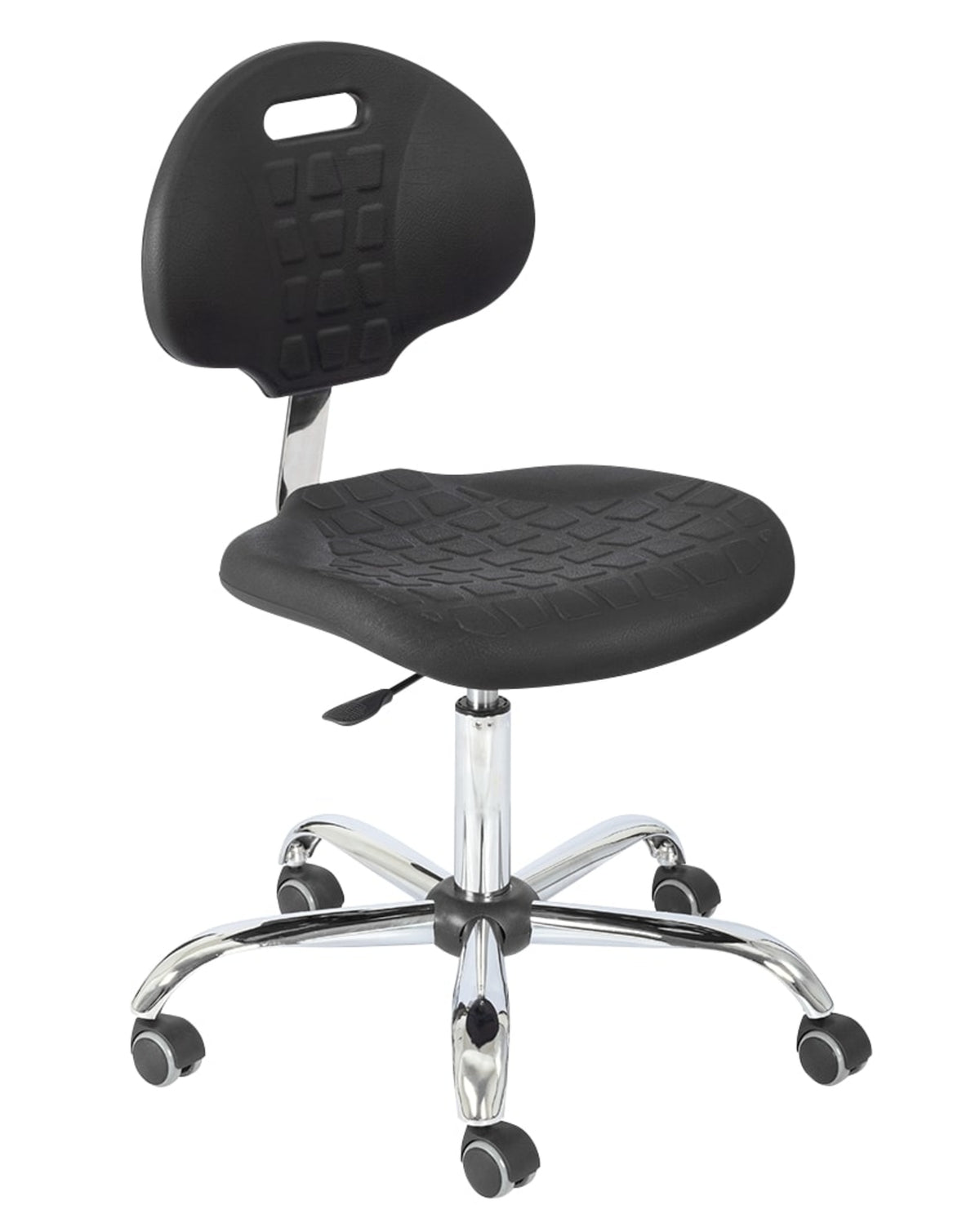 TieDex UK Black Polyurethane Office Chair, 200 kg Weight Capacity