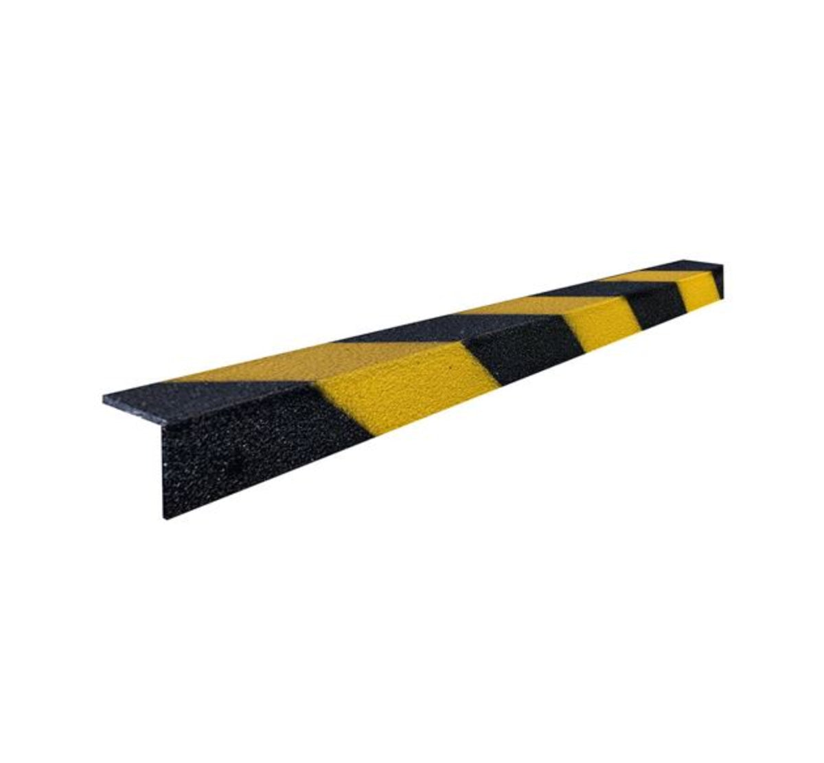 TieDex UK Black, Yellow Stair Nosing Glass Reinforced Plastic Nosing Grit Finish 3 m x 5 mm