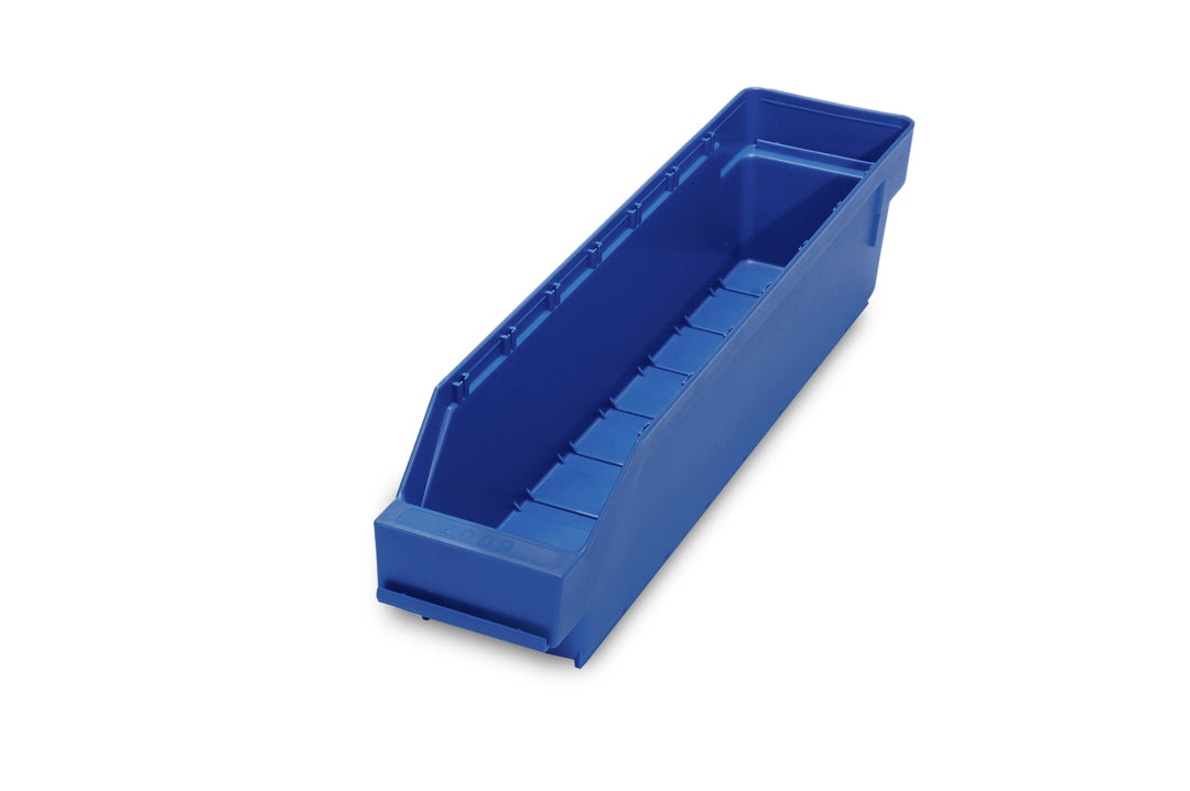 TieDex UK Polypropylene Storage Bin, 400 mm x 90 mm x 95 mm, Blue