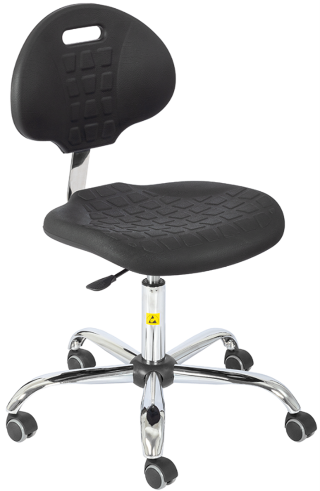 TieDex UK Black Polyurethane Desk Chair, 120 kg Weight Capacity