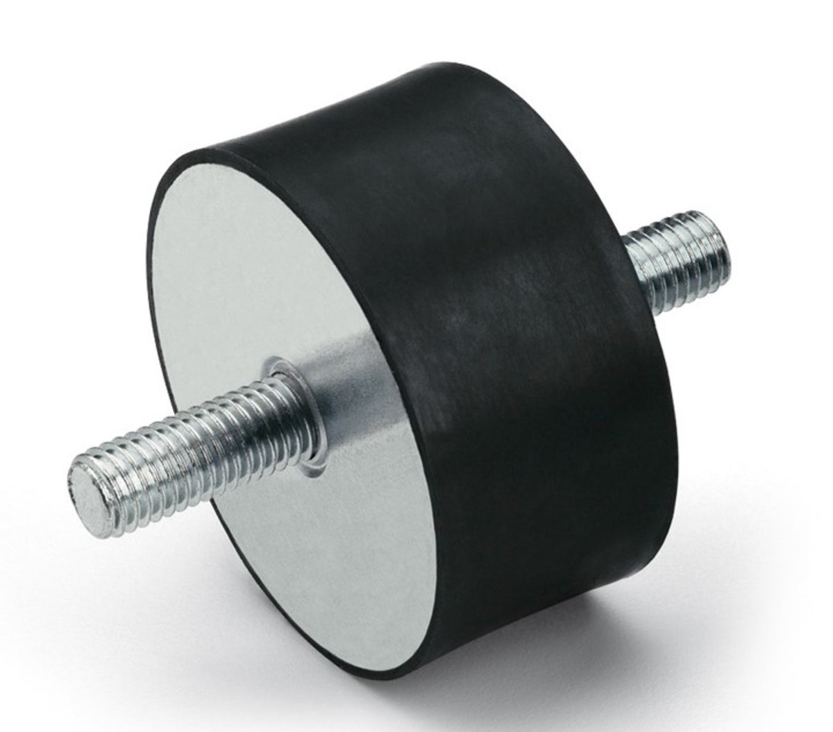 TieDex UK Cylindrical M10 Anti-Vibration Mount, Male Buffer Foot, 70 mm OD, 91 mm H