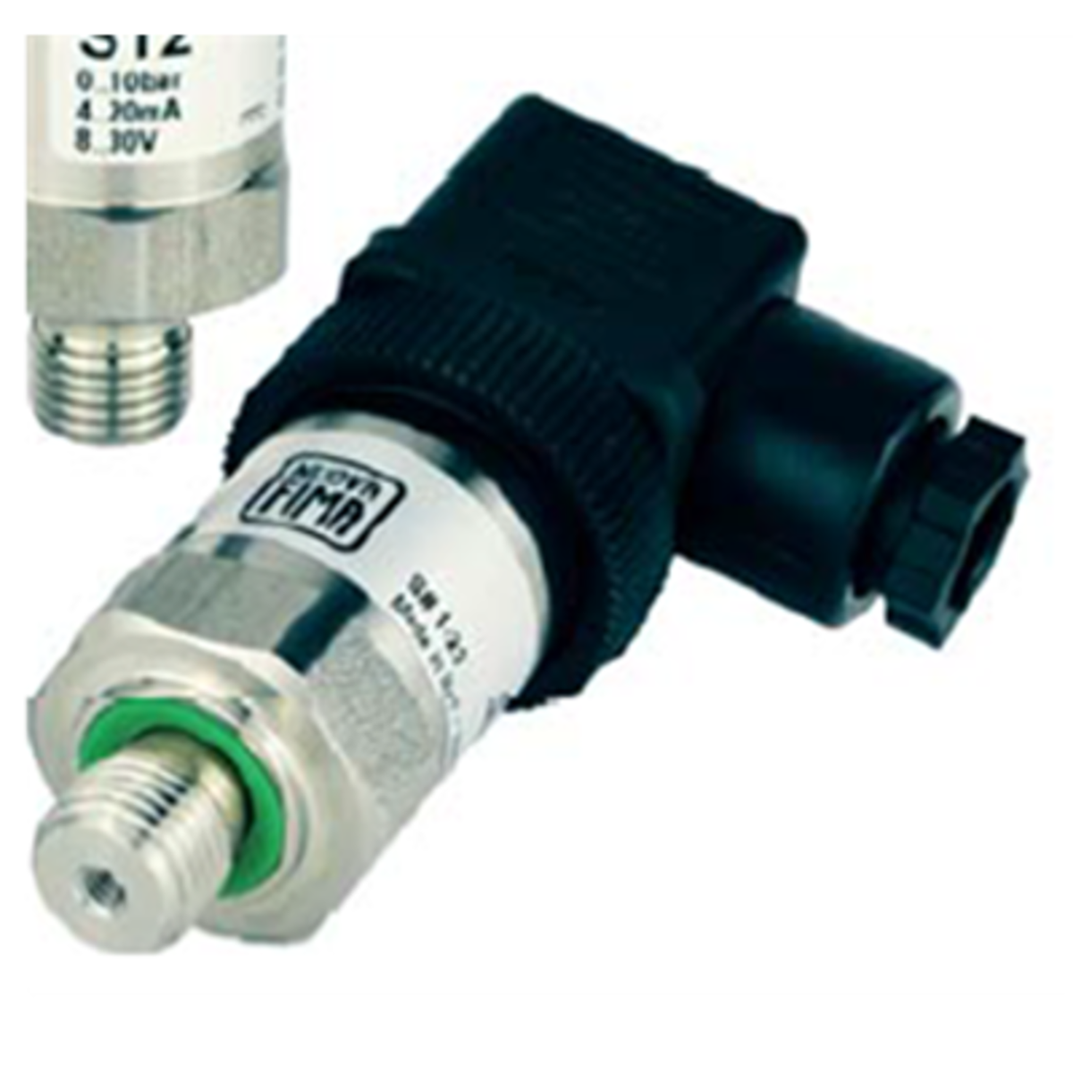TieDex UK Pressure Transmitter, 4 to 20 mA Output 0 bar, Relative Reading 4 bar