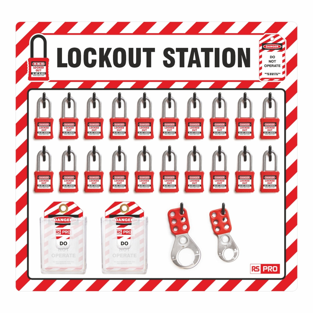 TieDex UK 20 Padlock Lockout Station