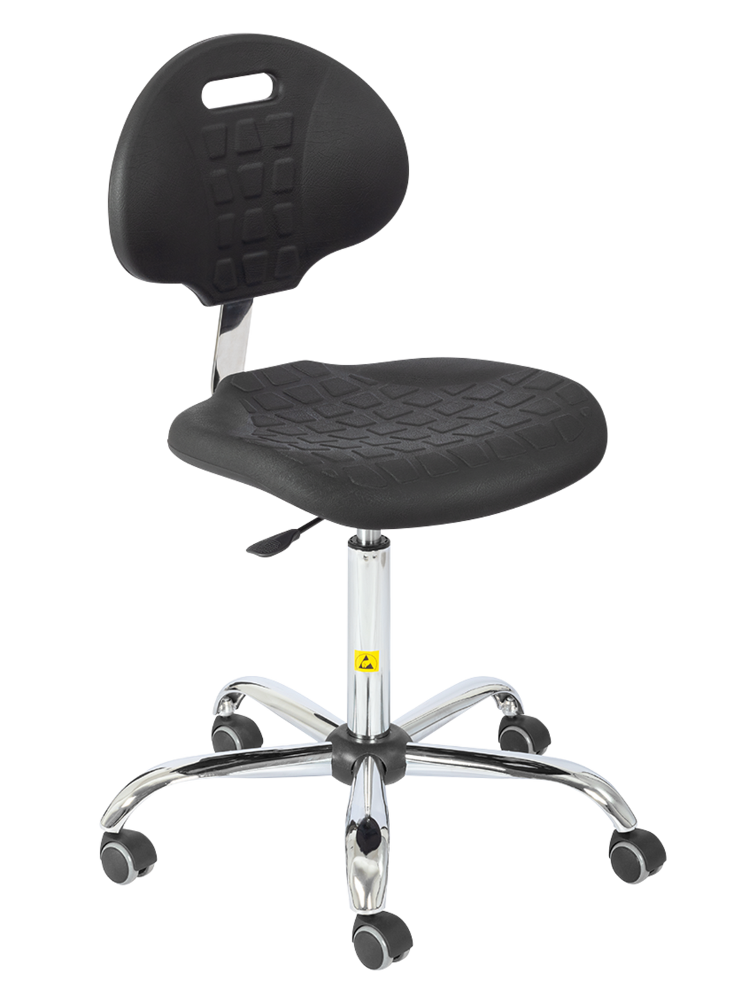 TieDex UK Black Polyurethane Desk Chair, 120 kg Weight Capacity