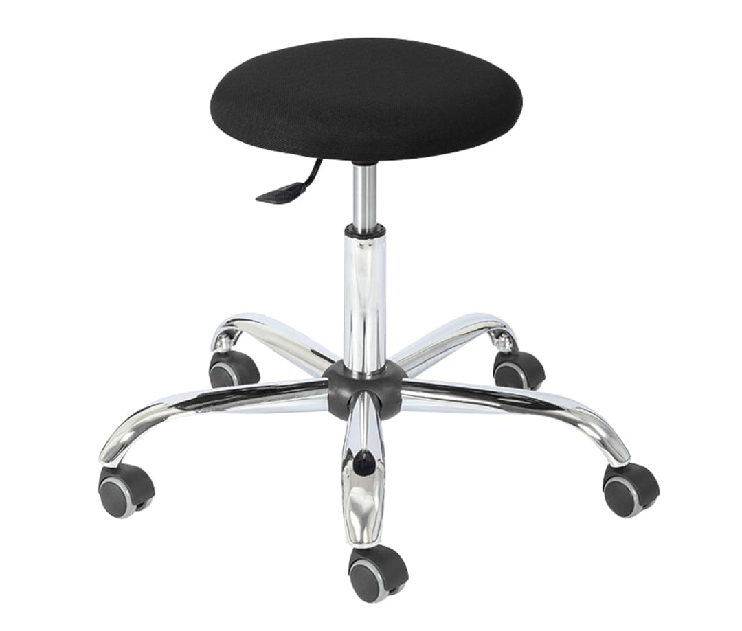 TieDex UK Black Fabric Stool, 200 kg Weight Capacity
