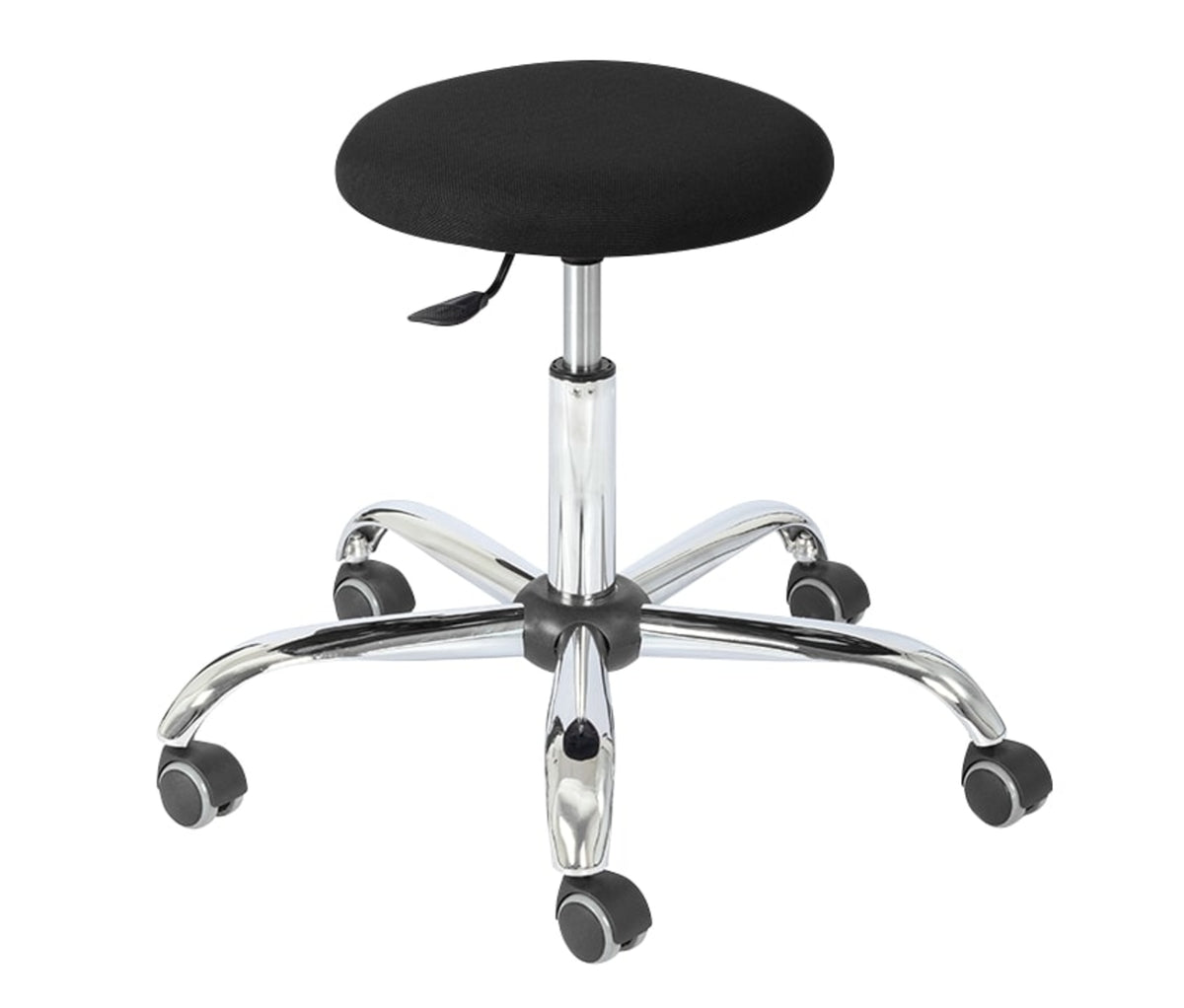 TieDex UK Black Fabric Stool, 200 kg Weight Capacity