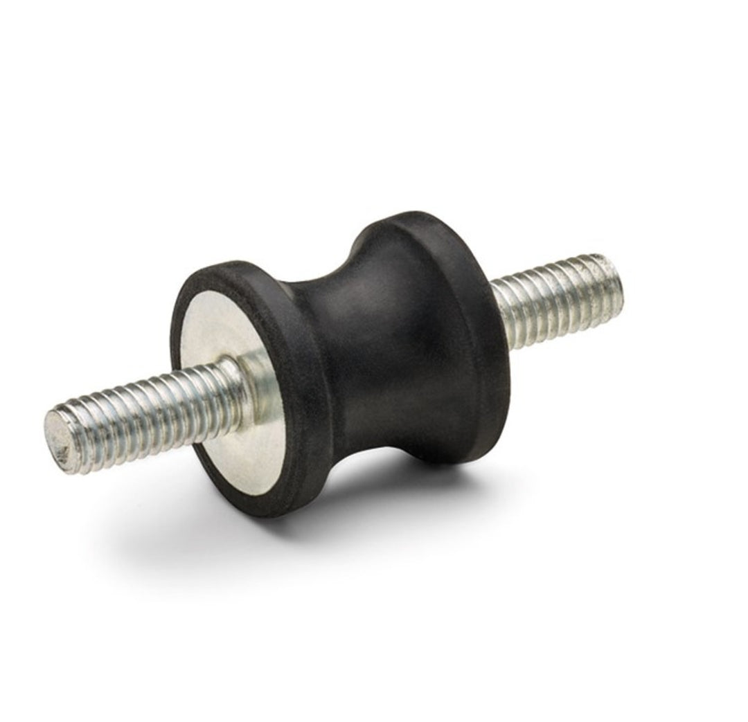 TieDex UK Bobbin Shaped M16 Anti-Vibration Mount, Male Buffer Foot, 95 mm OD, 157 mm H