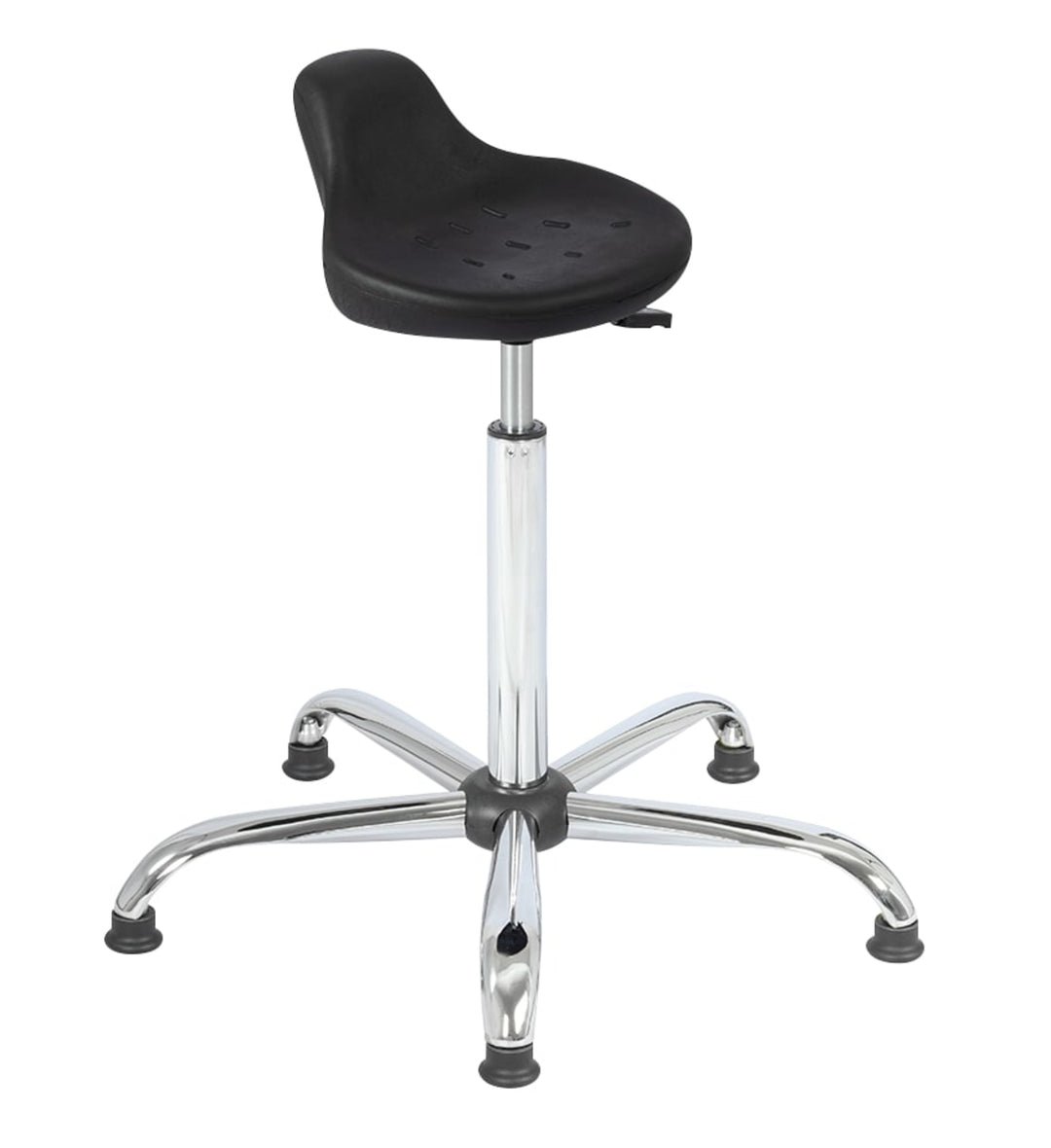 TieDex UK Black Polyurethane Office Chair, 200 kg Weight Capacity