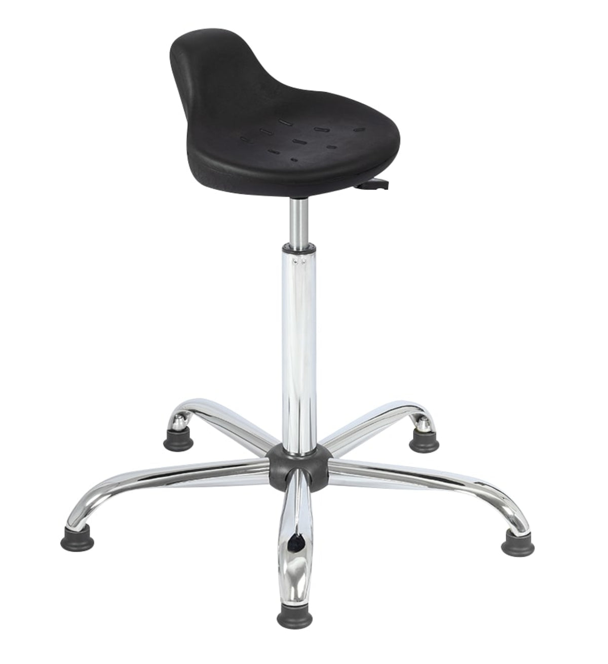 TieDex UK Black Polyurethane Office Chair, 200 kg Weight Capacity