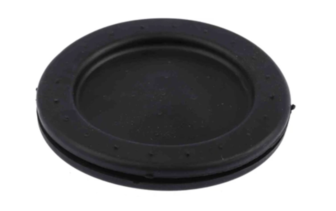 TieDex UK Black Polychloroprene 64 mm Cable Grommet for 53 mm Cable Dia. for 1 mm Cable Dia.