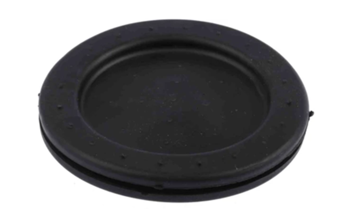 TieDex UK Black Polychloroprene 64 mm Cable Grommet for 53 mm Cable Dia. for 1 mm Cable Dia.