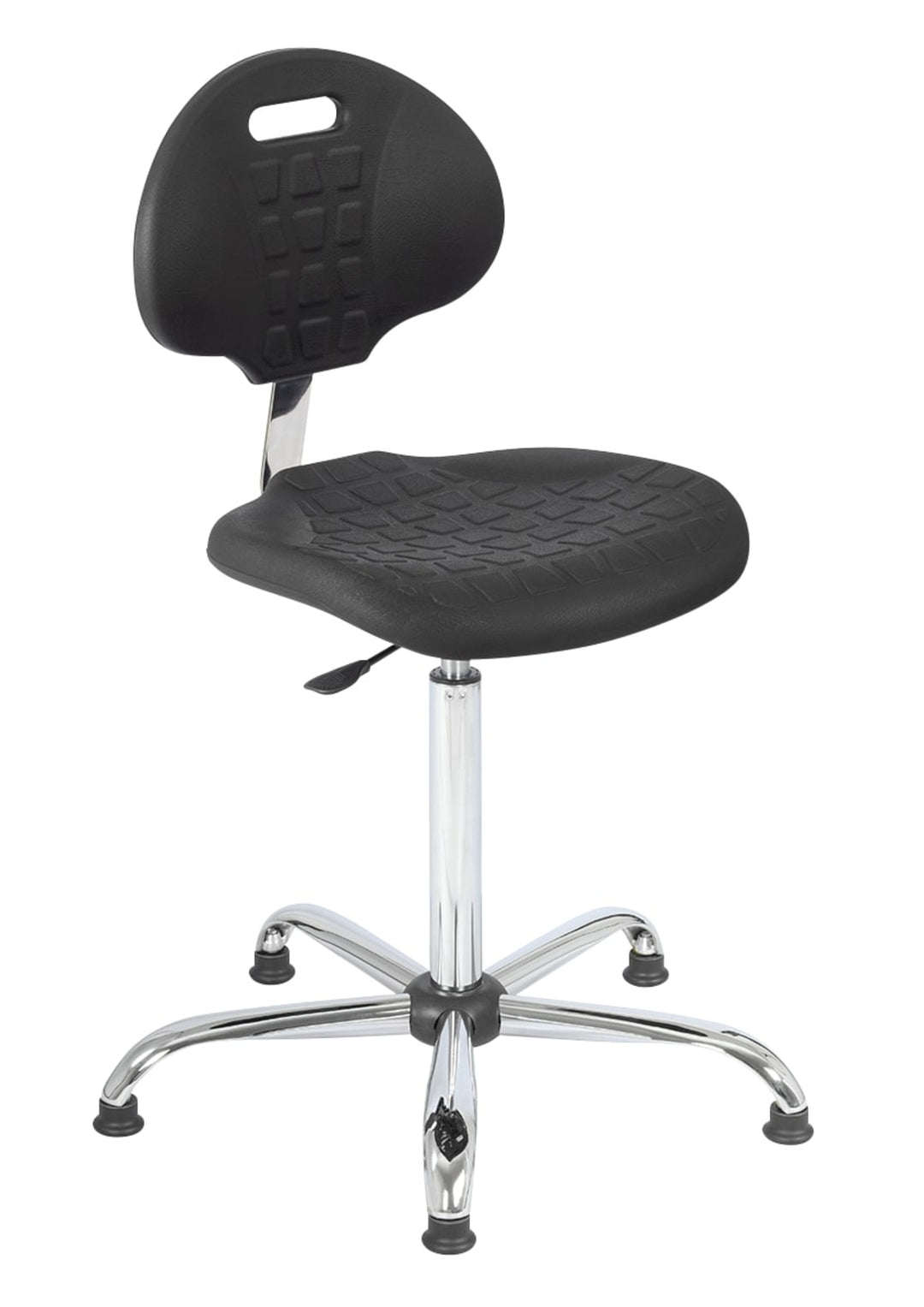 TieDex UK Black Polyurethane Office Chair, 200 kg Weight Capacity