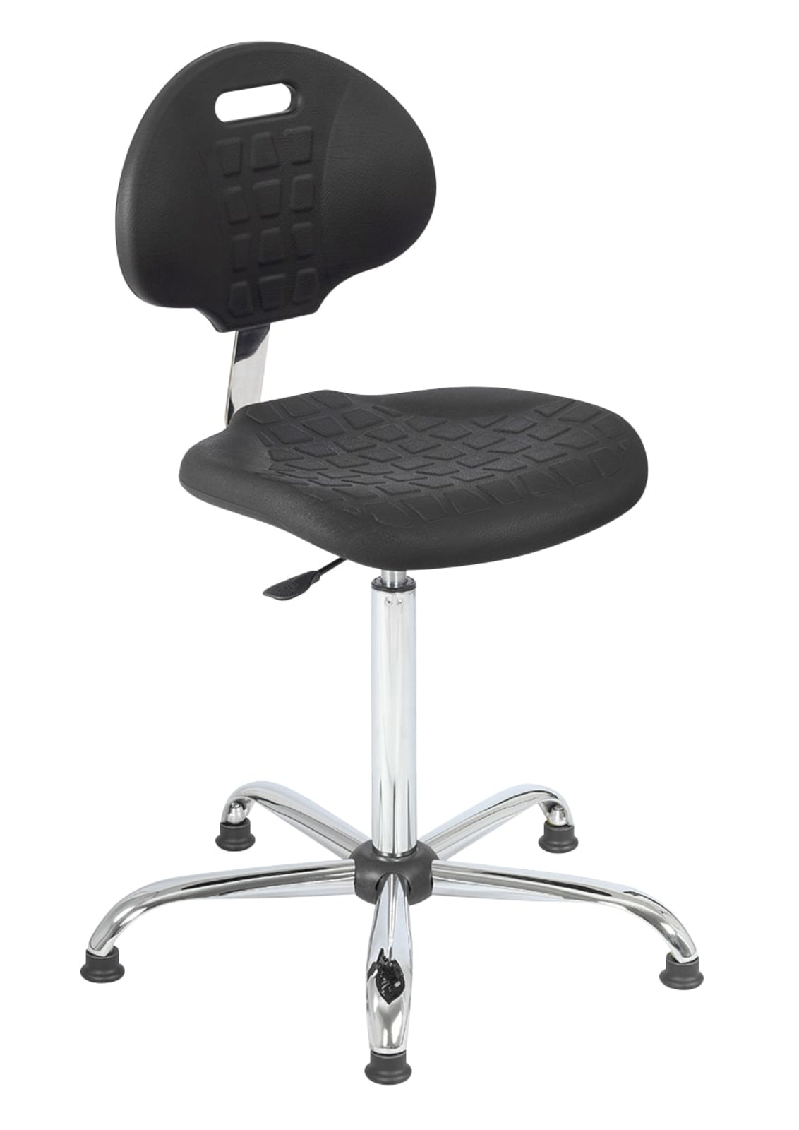 TieDex UK Black Polyurethane Office Chair, 200 kg Weight Capacity