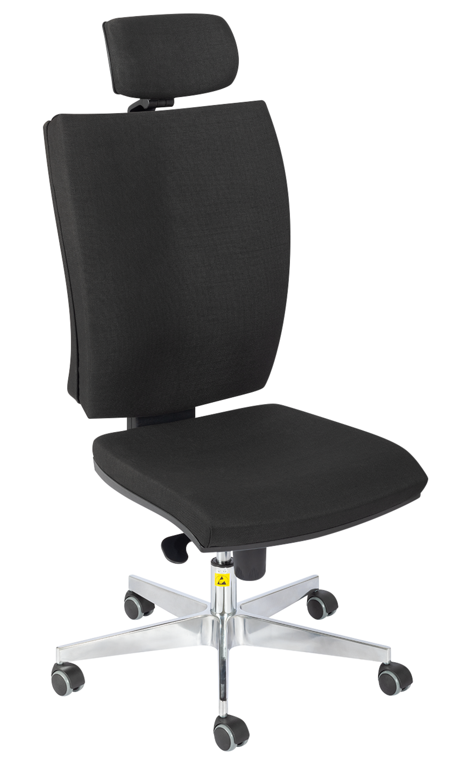 TieDex UK Black Foam Desk Chair, 120 kg Weight Capacity