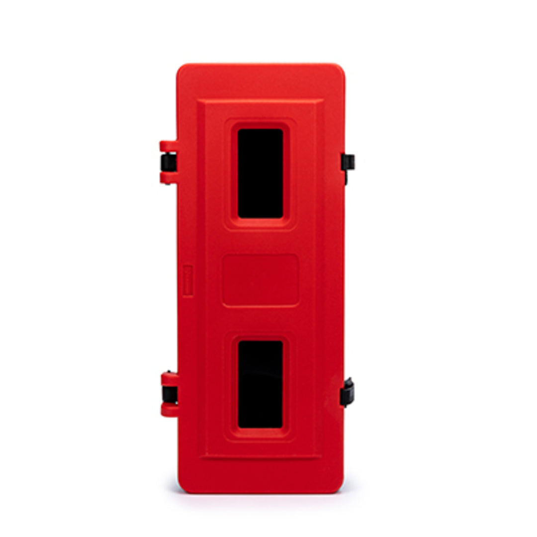 TieDex UK Fire Extinguisher Cabinet, Black, Red