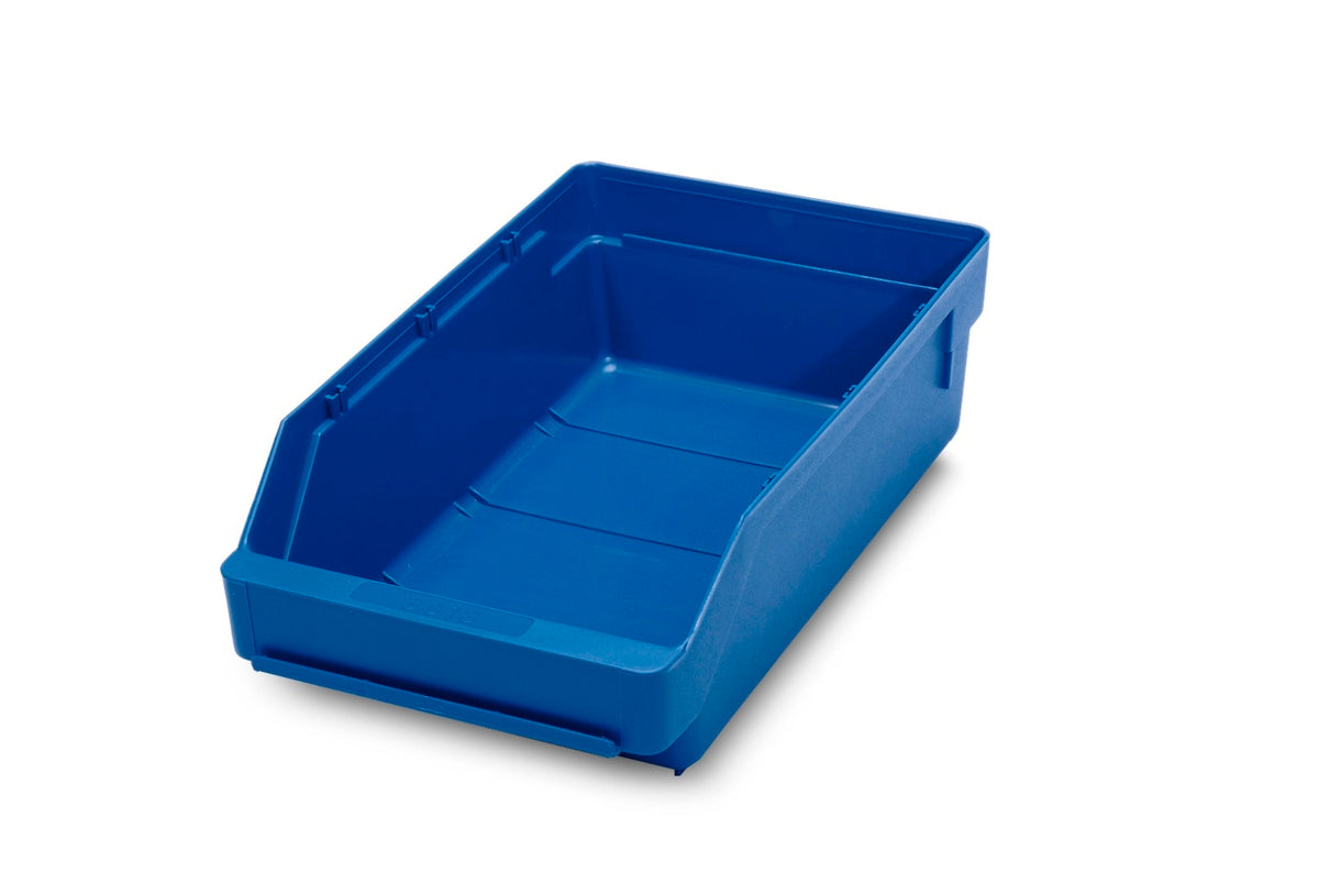 TieDex UK Polypropylene Storage Bin, 300 mm x 180 mm x 95 mm, Blue