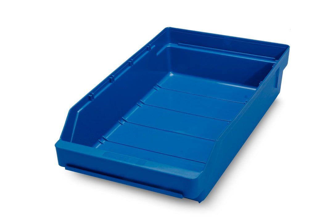 TieDex UK Polypropylene Storage Bin, 400 mm x 240 mm x 95 mm, Blue