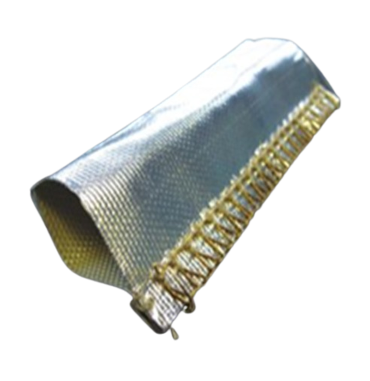 TieDex UK Expandable Braided Aluminium Foil, Fabric Silver Cable Sleeve, 20mm Length