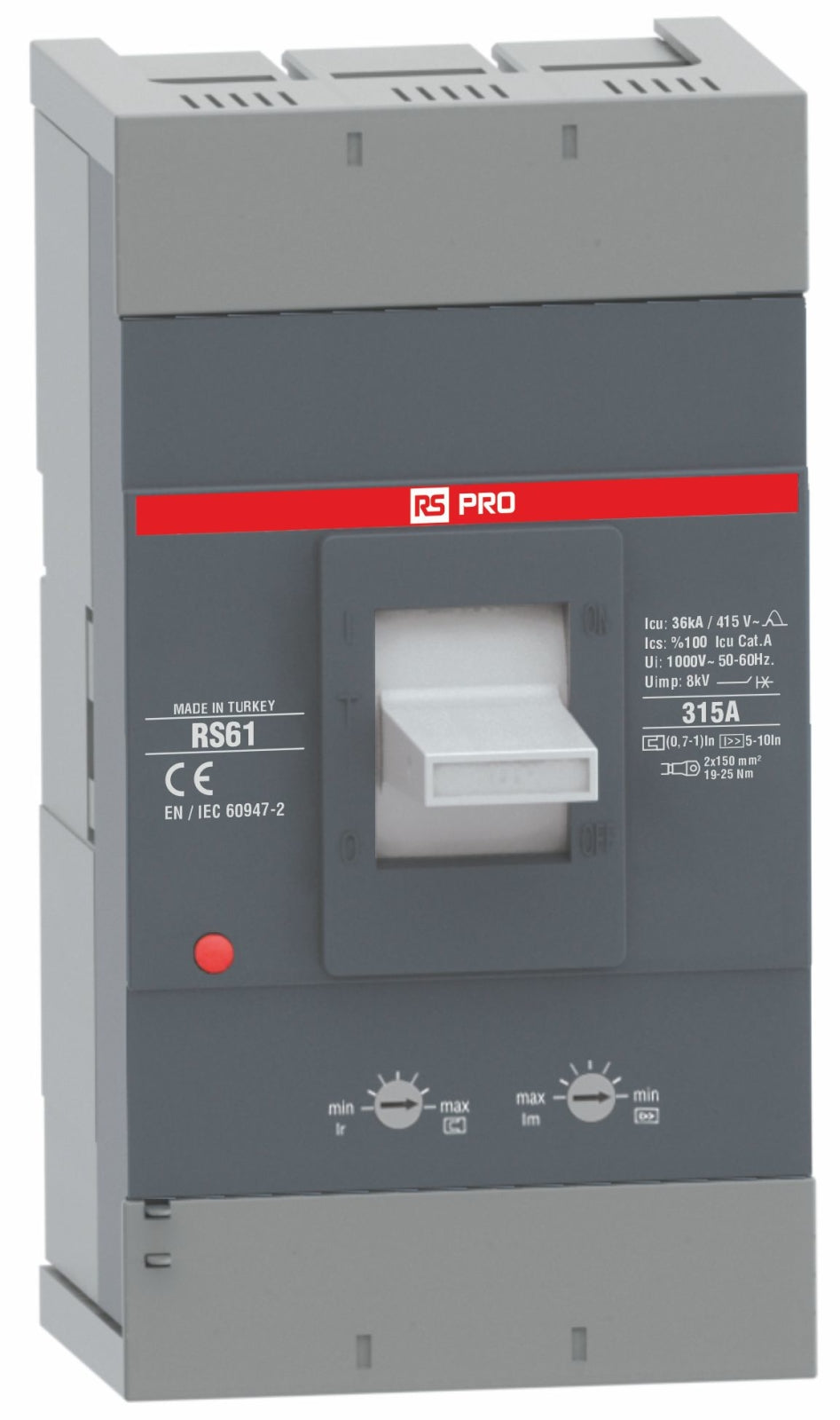 TieDex UK, RS Circuit Breaker 3-Pole 315A, Breaking Capacity 36 kA