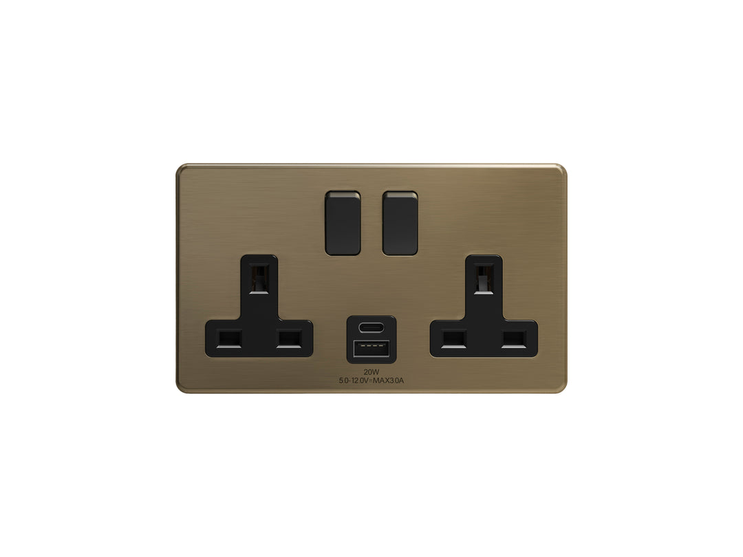 TieDex UK, 13A 2 Gang Plug Socket, Plug Socket