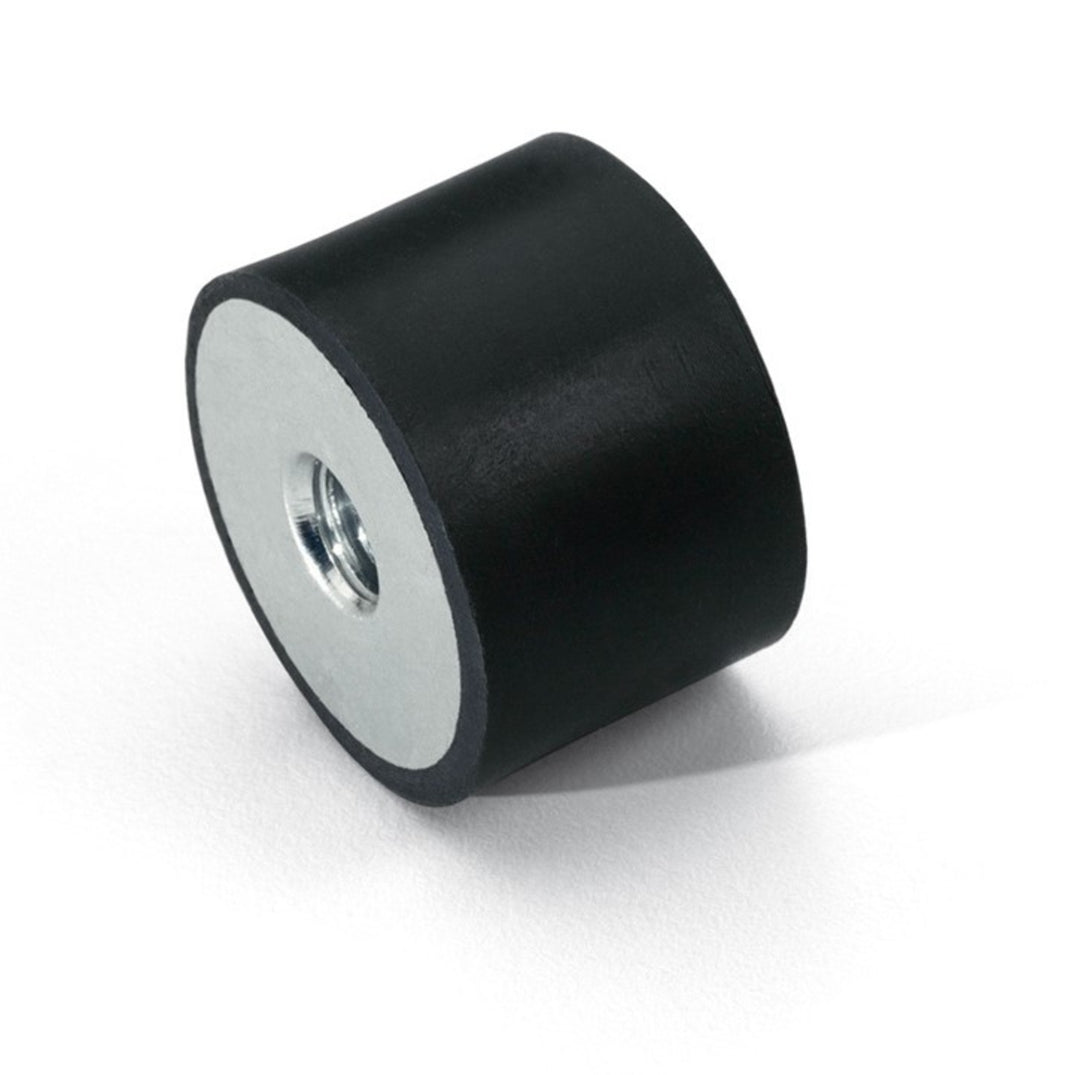 TieDex UK Cylindrical M20 Anti-Vibration Mount, Female Buffer Foot, 150 mm OD, 75 mm H